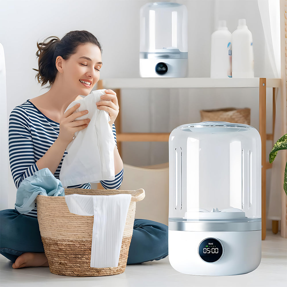 Rechargeable Mini Ultrasonic Washing Machine for Underwear and Travel