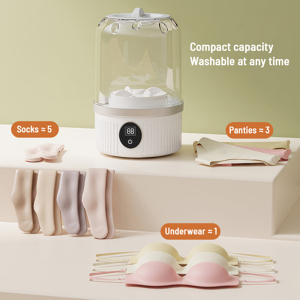 Portable Cordless Mini Washing Machine for Underwear and Delicates