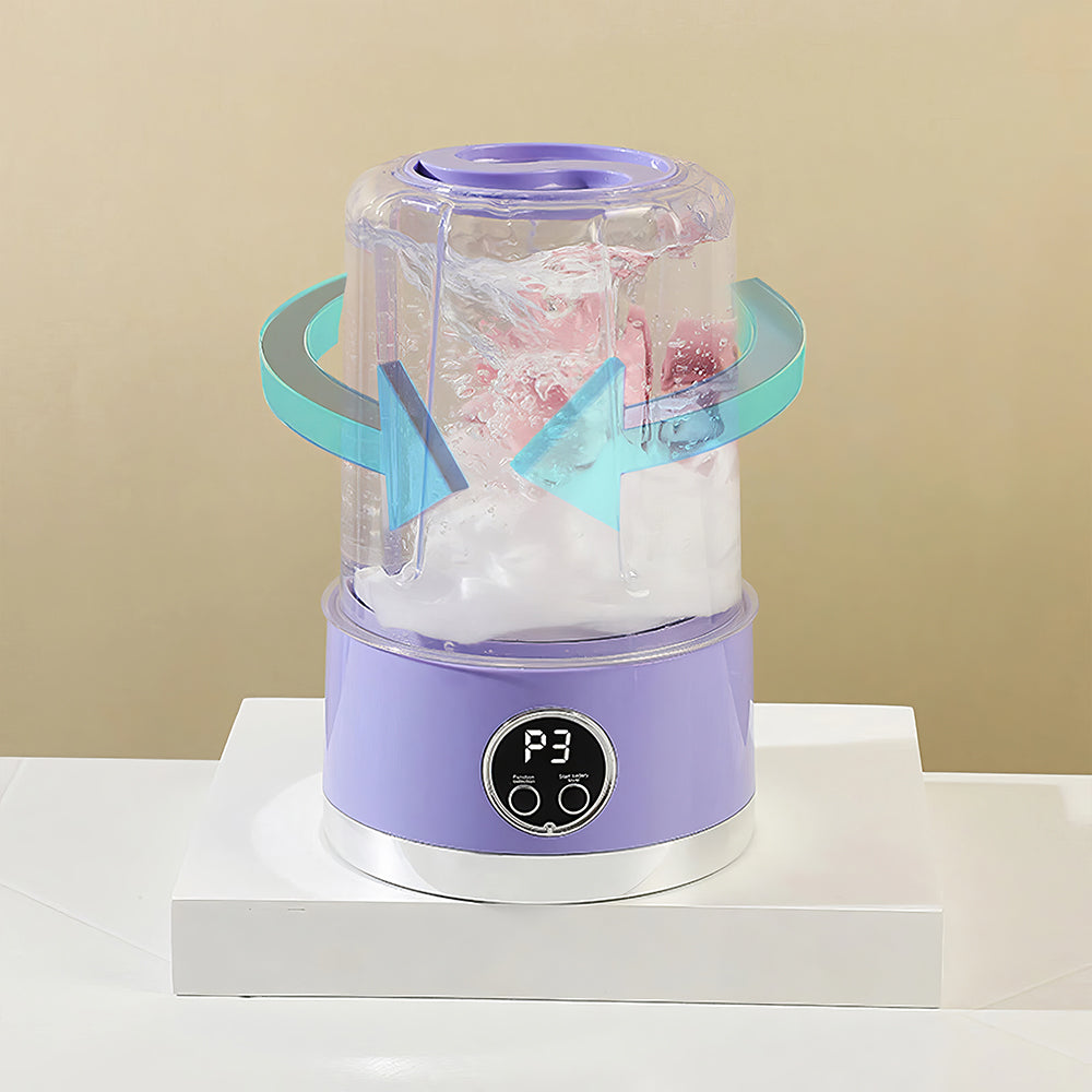 Mini Washing Machine Underwear Washer Portable Rechargeable Cordless